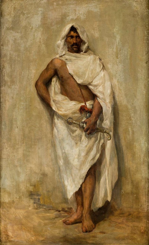 An Oriental man with a sword by Ricardo de Madrazo y Garreta